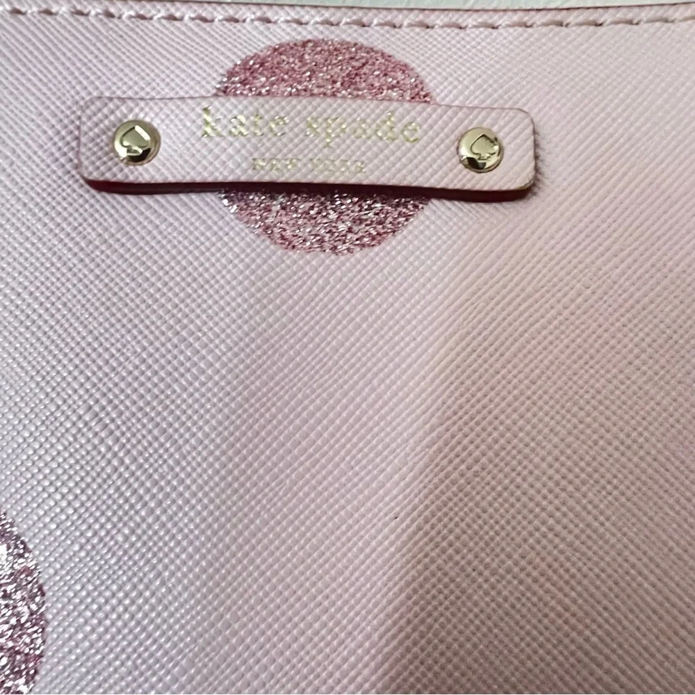 Kate Spade Pink Polka Dot Tote Bag Measurement 14.5 x 5 x 9